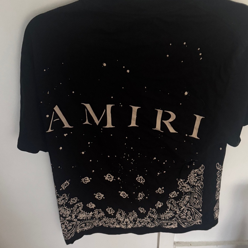 AMIRI Black and White Graphic Tee